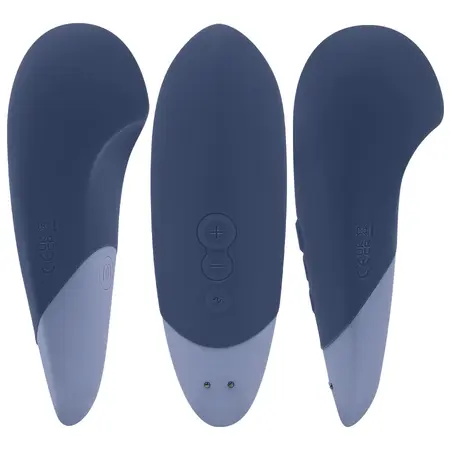 Womanizer Vibe Lay-On Silent UltraWave Vibrator Dark Blue 17.1 cm