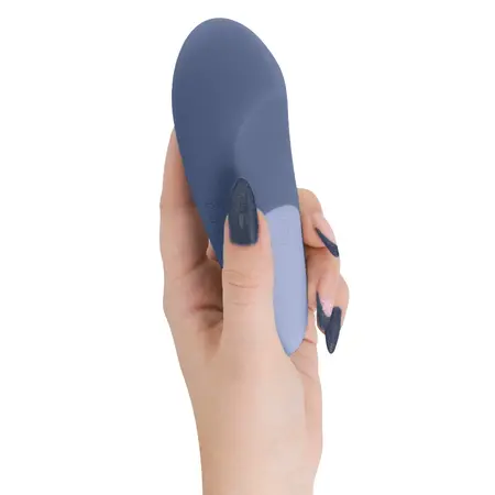 Womanizer Vibe Lay-On Silent UltraWave Vibrator Dark Blue 17.1 cm