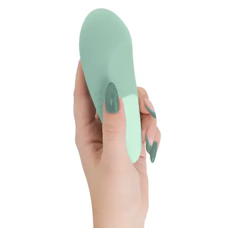 Womanizer Vibe Lay-On Silent UltraWave Vibrator Sage 17.1cm Silicone
