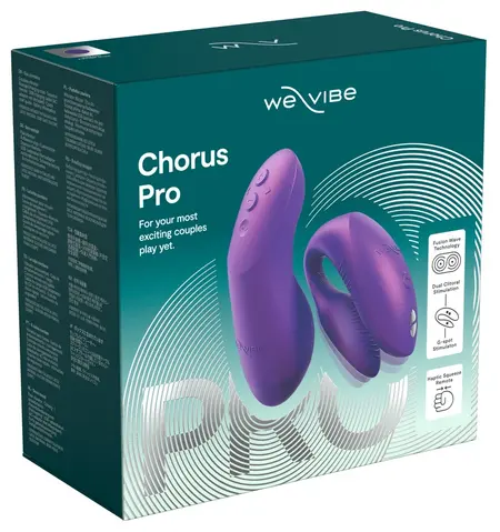 We-Vibe Chorus Pro Flexible Couples Device Cosmic Purple 3 Motors App Control
