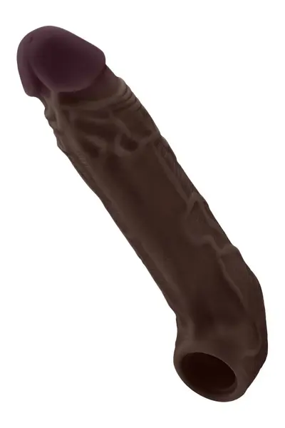 SHAFT Sheath Model F Size 1 Liquid Silicone Sleeve 19.8cm Mahogany