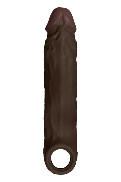SHAFT Sheath Model F Size 1 Liquid Silicone Sleeve 19.8cm Mahogany