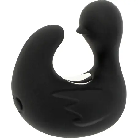 Black&Silver DuckyMania Rechargeable Silicone Finger Massager, Black