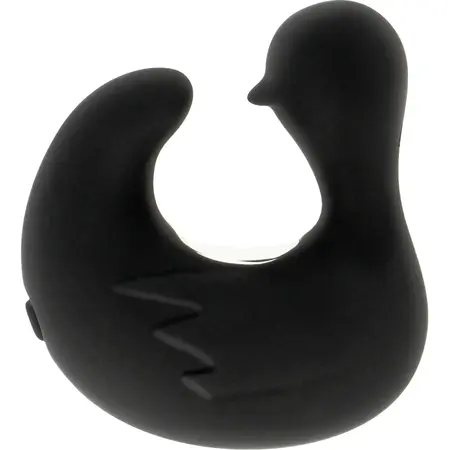 Black&Silver DuckyMania Rechargeable Silicone Finger Massager, Black