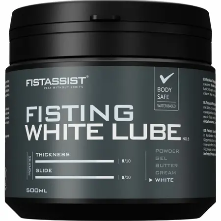 Cobeco Fist Assist White Lube Extra-Thick Water-Based 500ml