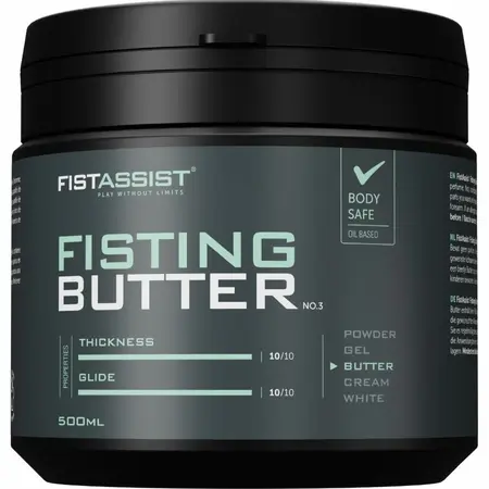 Cobeco Fist Assist Oil-Based Glide Butter 500ml - Maximum Comfort Formula