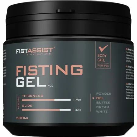 Cobeco Fist Assist Extra-Thick Water-Based Gel 500ml - Long-Lasting Formula