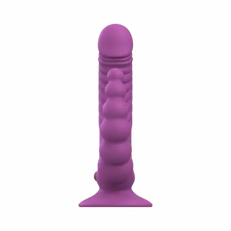 Teazers Double Vibrator Purple - Dual Action Model with Suction Cup & Remote