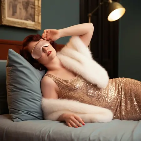 Rosy Gold Premium Eye Mask Rose Gold - Elegant Sensory Isolation Accessory