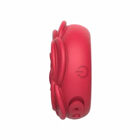 Teazers Vibrating Silicone Nipple Clamps Red - Adjustable & Rechargeable