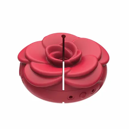 Teazers Vibrating Silicone Nipple Clamps Red - Adjustable & Rechargeable