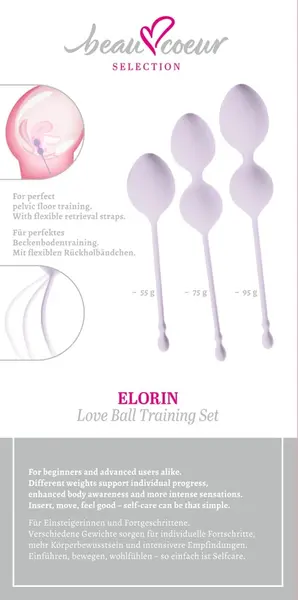 Elorin комплект силиконови вагинални топчета, 3 части