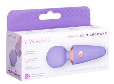 le Wand Mini Microwand Rose Compact Rechargeable Massager 10cm