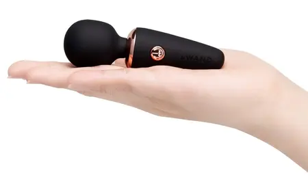 le Wand Mini Microwand Black - Compact Rechargeable Massage Wand 10 cm