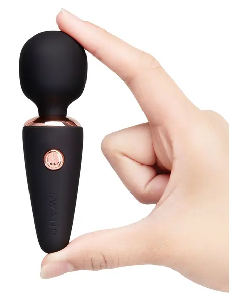 le Wand Mini Microwand Black - Compact Rechargeable Massage Wand 10 cm