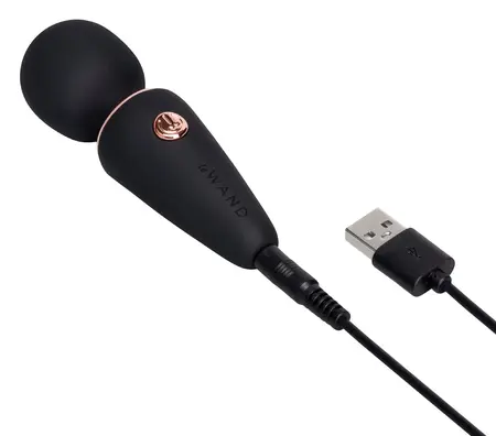 le Wand Mini Microwand Black - Compact Rechargeable Massage Wand 10 cm