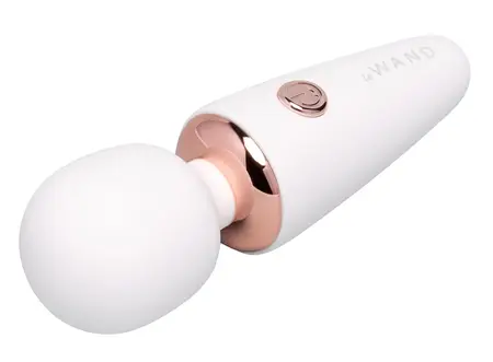 le Wand Mini Microwand White Compact Rechargeable Massager 10cm