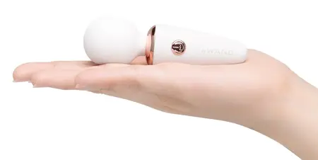 le Wand Mini Microwand White Compact Rechargeable Massager 10cm