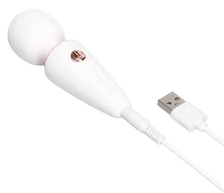 le Wand Mini Microwand White Compact Rechargeable Massager 10cm