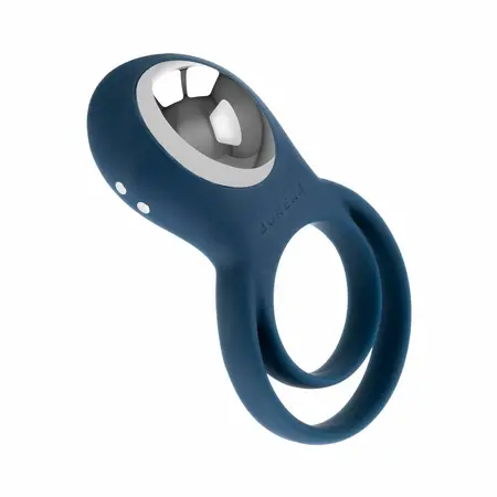 Boners Vibrating Intimate Ring for Couples Blue Silicone Rechargeable