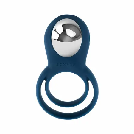 Boners Vibrating Intimate Ring for Couples Blue Silicone Rechargeable