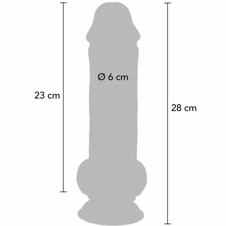 ToyJoy Get Real Deluxe Extra Thick Intimate Machine 28 cm Dual Density