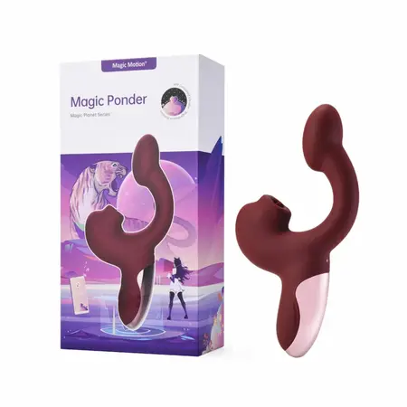 Magic Motion Magic Ponder Dual-Action Intimate Device Red USB Rechargeable