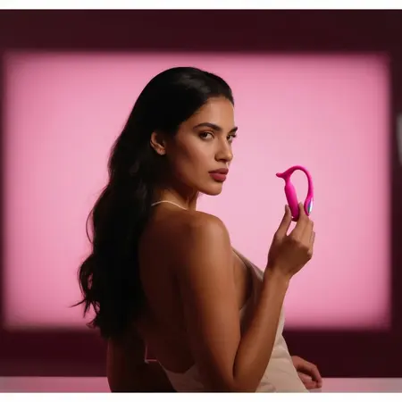 Lovense Lush Interactive Intimate Device Pink - App-Controlled, Light-Up Tail