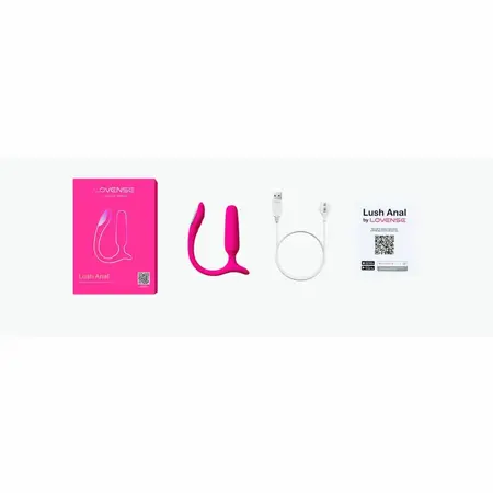 Lovense Lush Interactive Intimate Device Pink - App-Controlled, Light-Up Tail