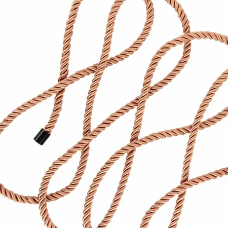 Rosy Gold Rope Set Elegant Luxury Bondage Ropes 8m Soft Fiber Gold
