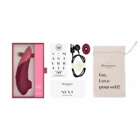 Womanizer Next Bordeaux Intimate Air Pulse Device with Smart Silence
