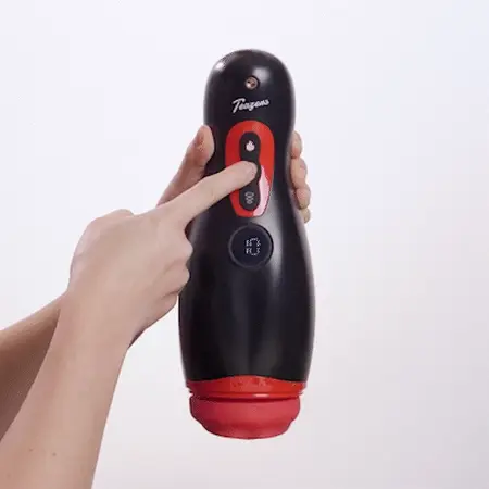 Teazers Turn Up The Heat Black Intimate Machine with Heating Function