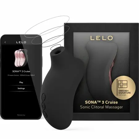 LELO SONA 3 Cruise Black - Sonic Intimate Device with App Control