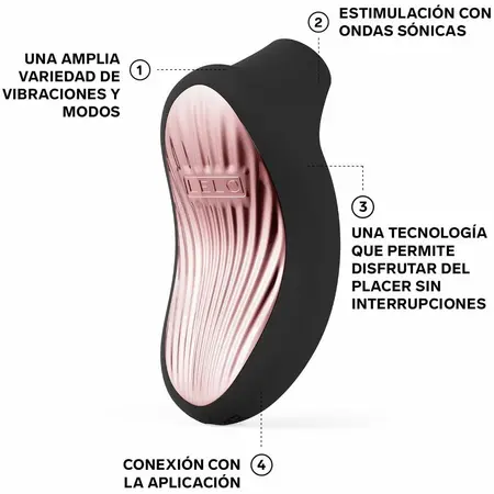LELO SONA 3 Cruise Black - Sonic Intimate Device with App Control