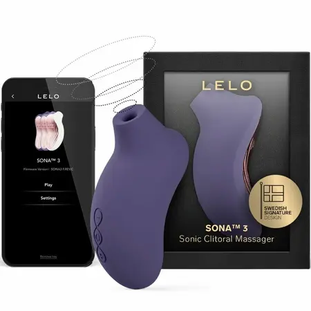 LELO SONA 3 Sonic System Cyber Purple, Ultra-Soft Silicone, App-Enabled