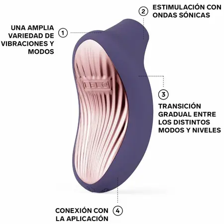 LELO SONA 3 Sonic System Cyber Purple, Ultra-Soft Silicone, App-Enabled