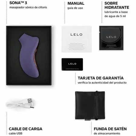 LELO SONA 3 Sonic System Cyber Purple, Ultra-Soft Silicone, App-Enabled