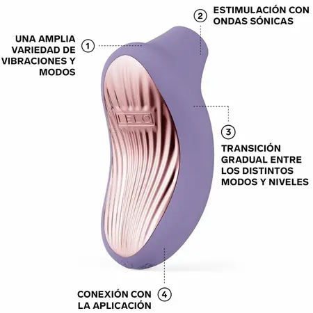 LELO SONA 3 Violet Dusk - Sonic Personal Wellness Device, App Enabled
