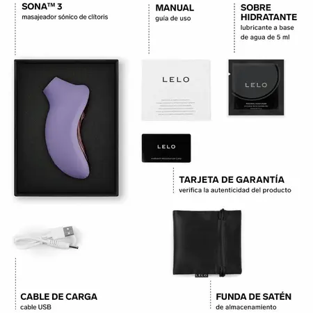 LELO SONA 3 Violet Dusk - Sonic Personal Wellness Device, App Enabled