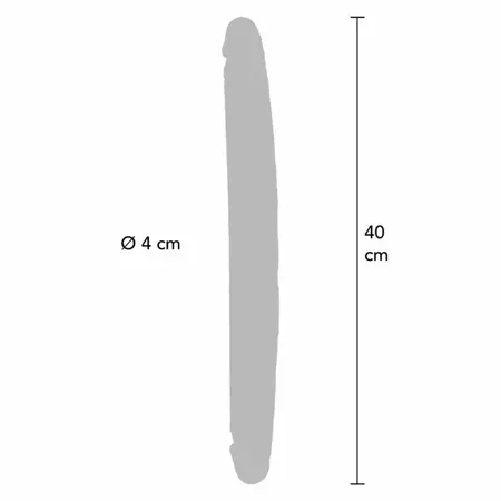 ToyJoy Get Real Silicone Double-Sided Intimate Device Caramel 40cm