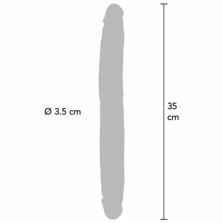 ToyJoy Get Real Silicone Dual-Ended Intimate Device Caramel 35cm