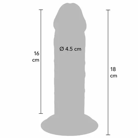 ToyJoy Get Real Deluxe Double-Density Intimate Device 18cm TPE Thick Model