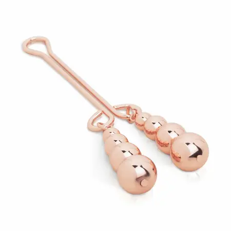 Rosy Gold Precision Clamp with Subtle Weight - Elegant Metallic Finish
