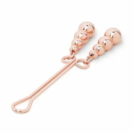Rosy Gold Precision Clamp with Subtle Weight - Elegant Metallic Finish