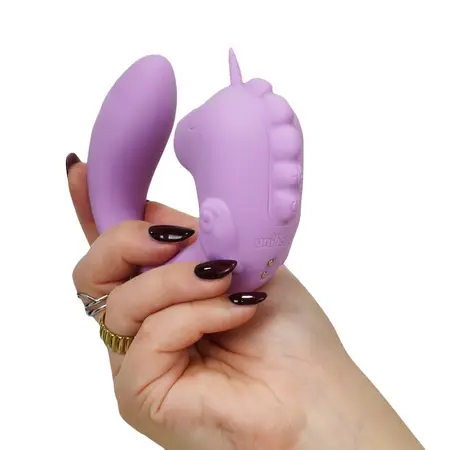 Unihorn C-Horse Marina Lilac Flexible Dual Vibrator Silicone 15cm