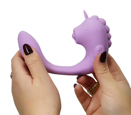 Unihorn C-Horse Marina Lilac Flexible Dual Vibrator Silicone 15cm