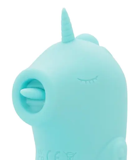 Unihorn C-Horse Ocean Peak Dual Motor Intimate Device, Blue Silicone