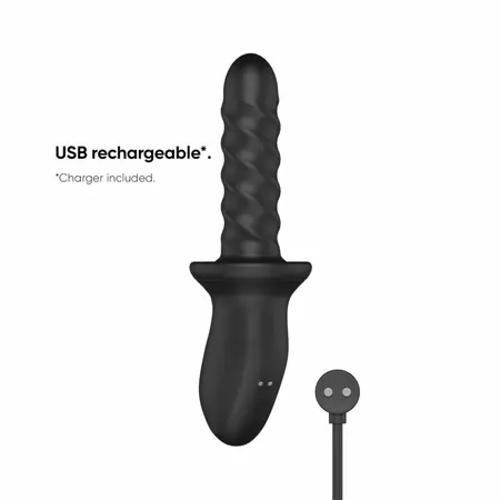 Nexus Ascend Black Rotating-Thrusting Intimate Device, Ergonomic, Waterproof