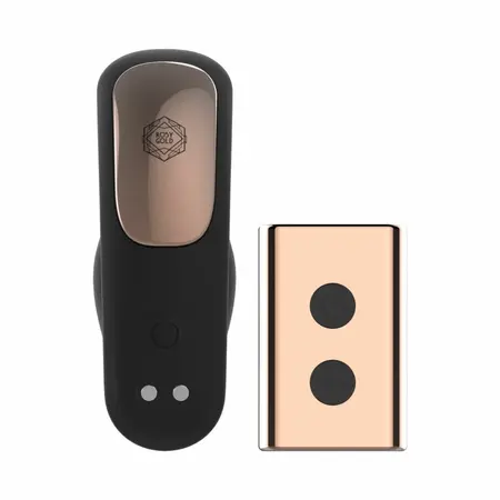 Rosy Gold Wearable Intimate Device Black with Luxury Charging Case
