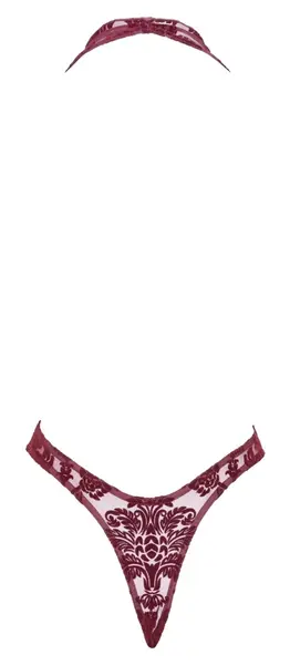 Noir Handmade Kink Royal Transparent Velvet Body Red XL